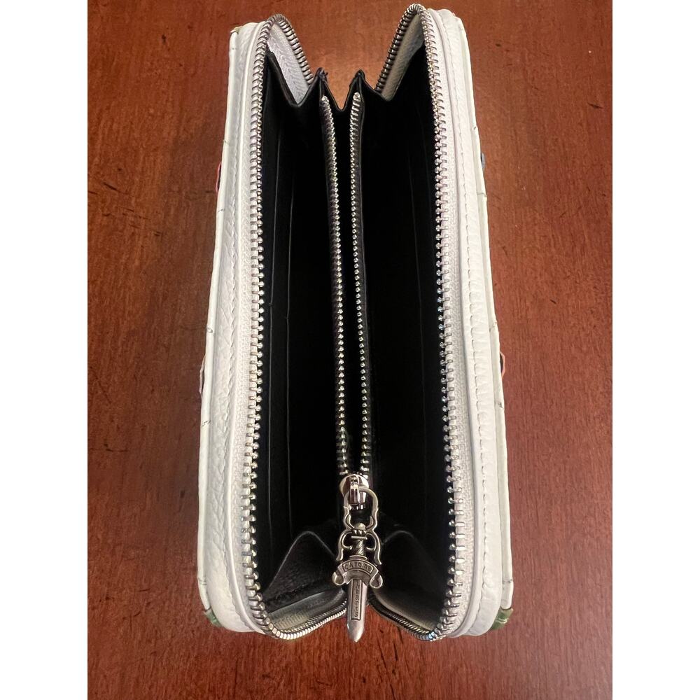 Chrome Hearts Multi Color Cross Patch Wallet In W… - image 5